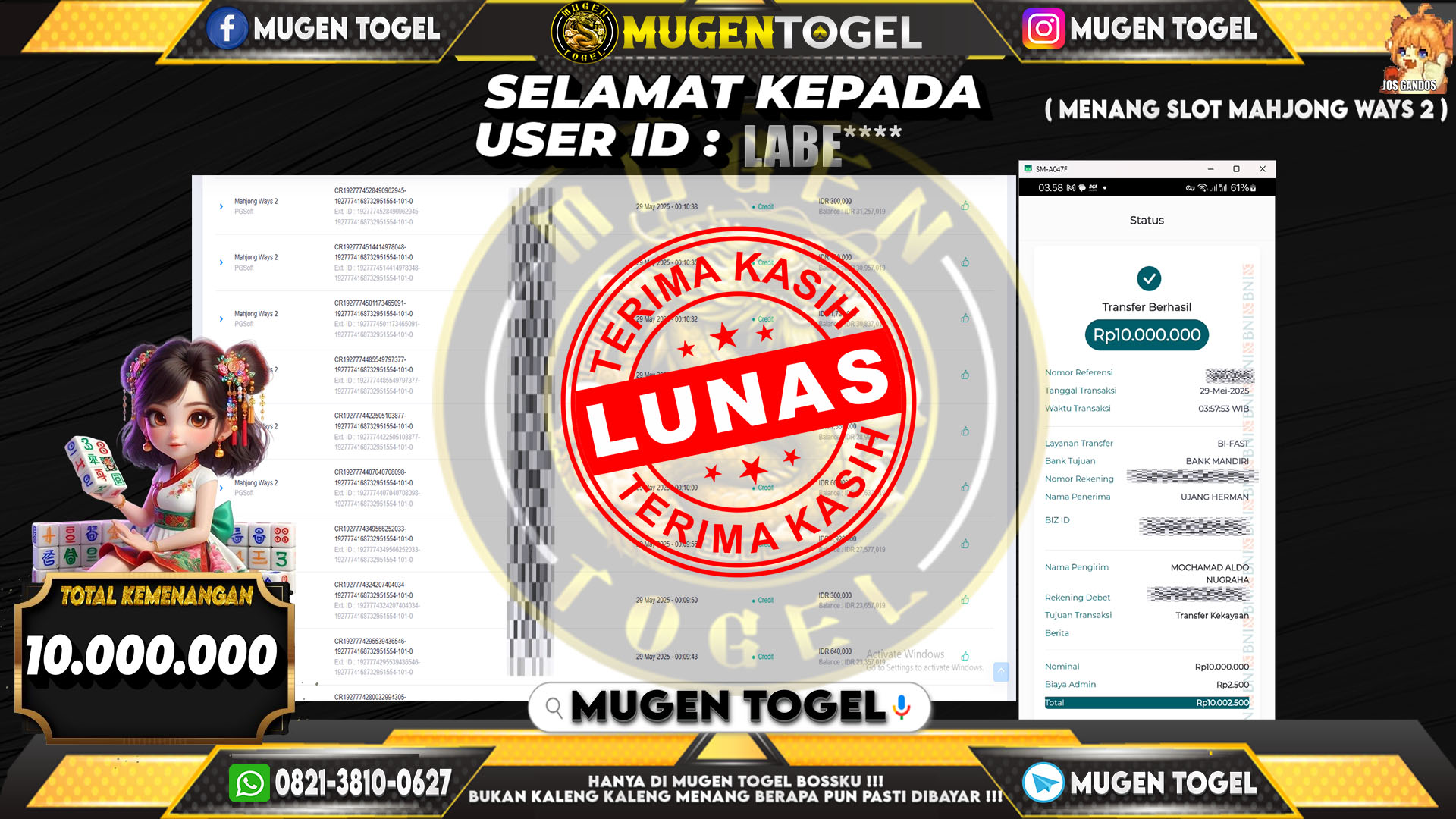 Selamat kepada LABE*****