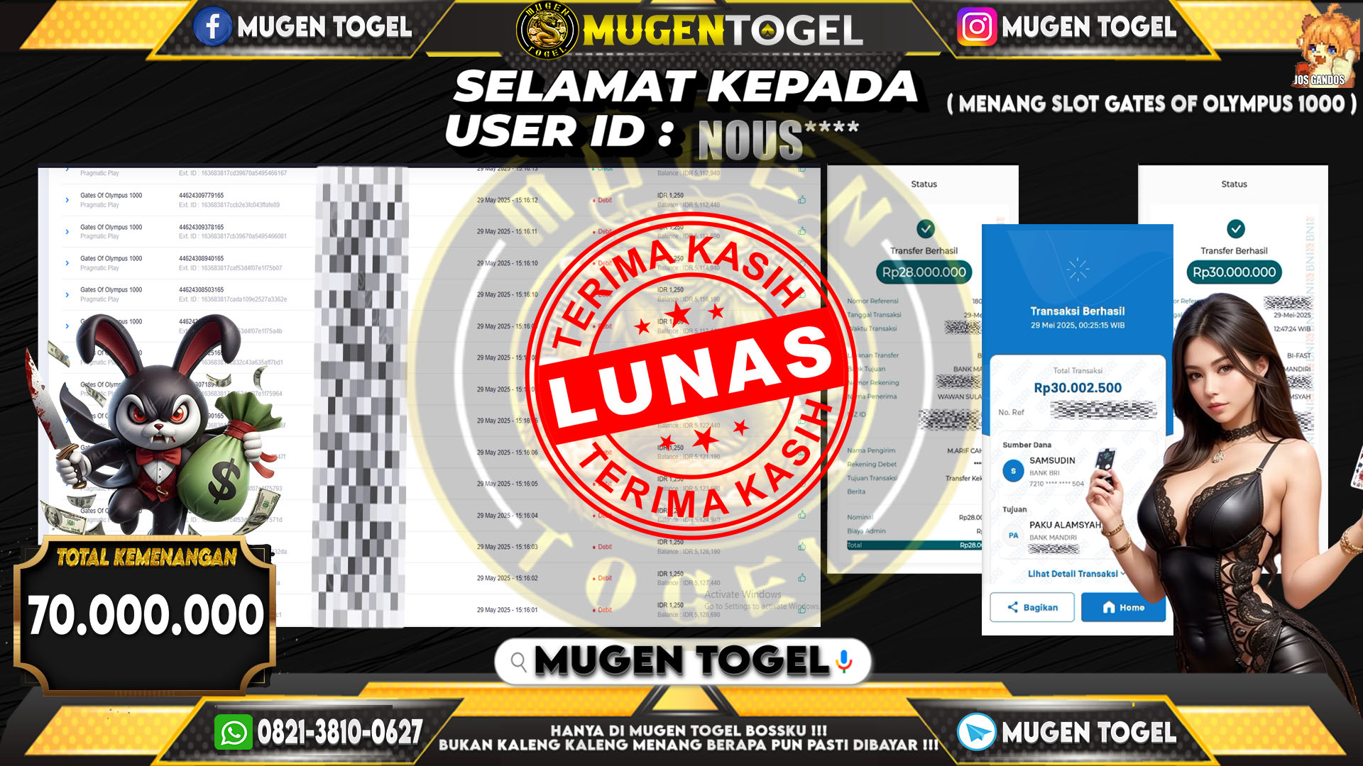 Selamat kepada NOU*****