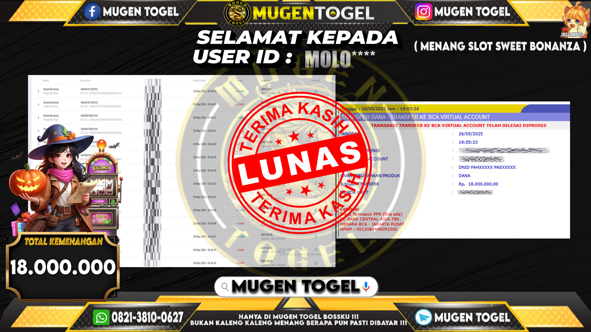 Selamat kepada MOLO***