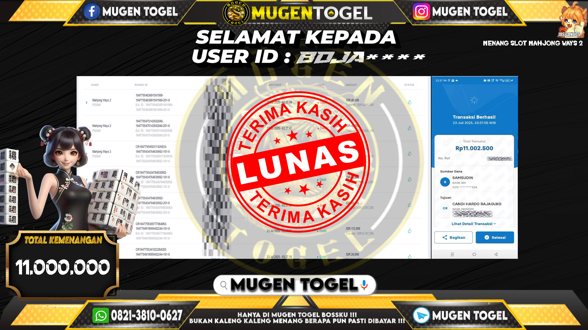 Selamat kepada BOJA****