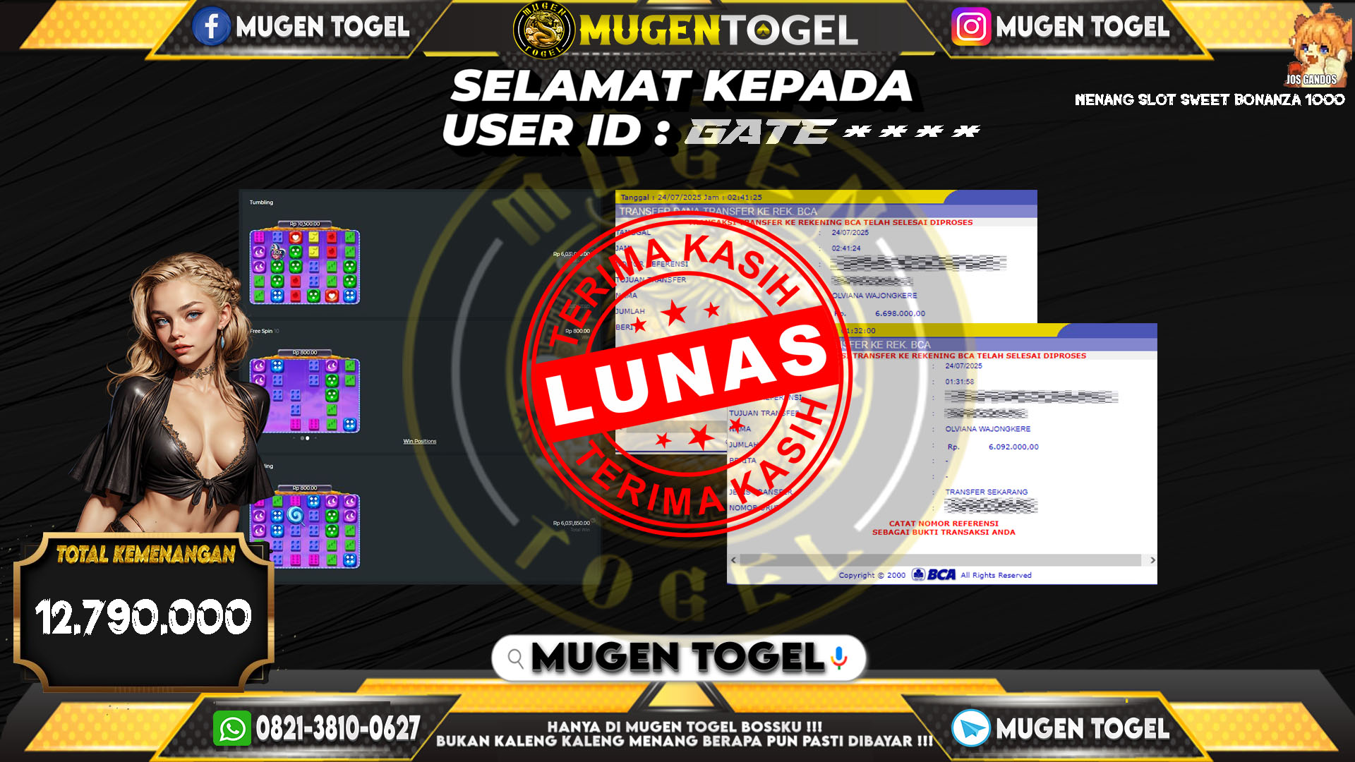 Selamat kepada GATE****