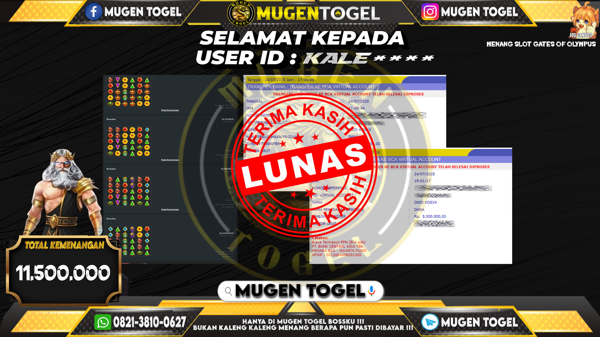 Selamat kepada KALE***