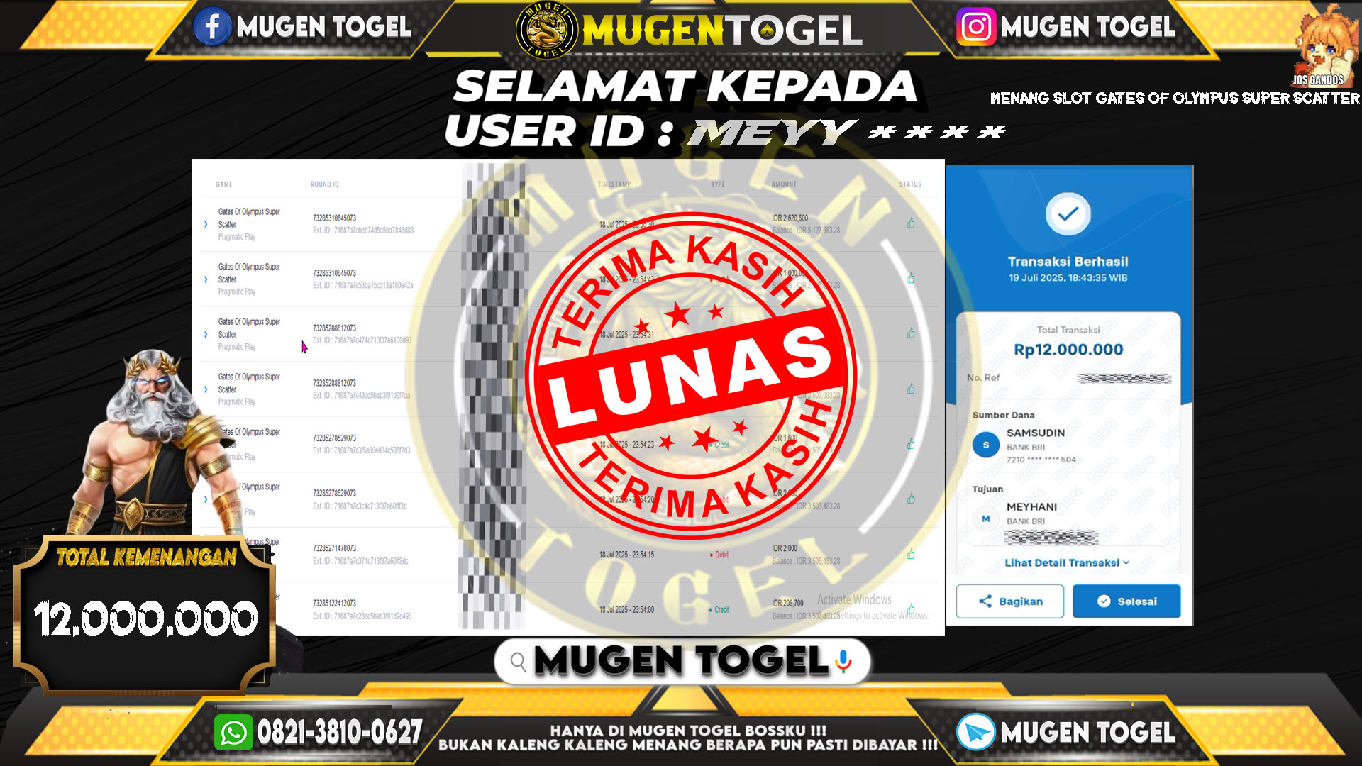 Selamat kepada MEYY*****