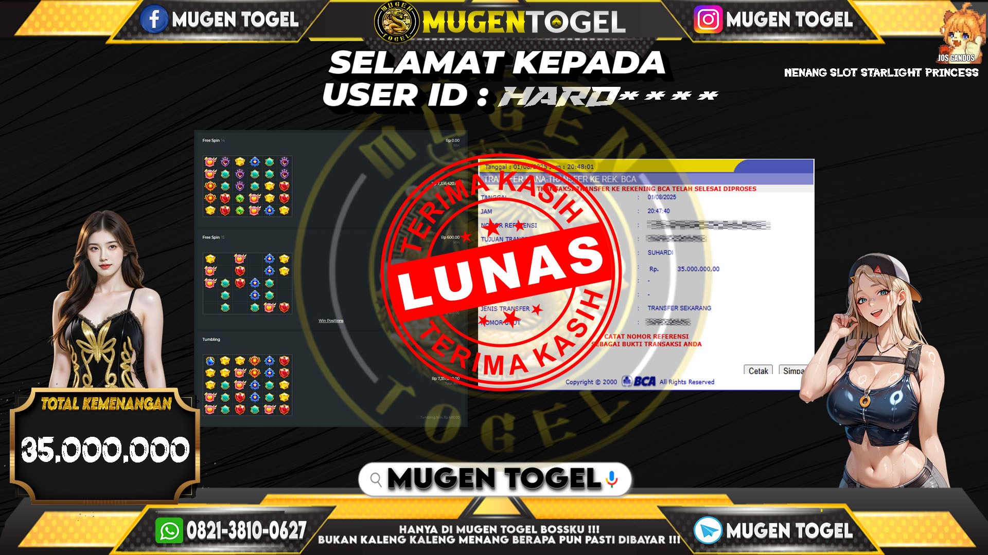 Selamat kepada HARD****