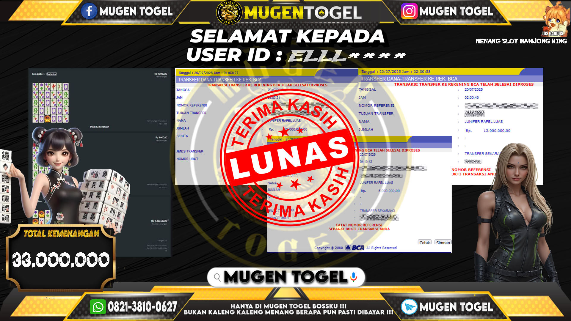 Selamat kepada ELLL****