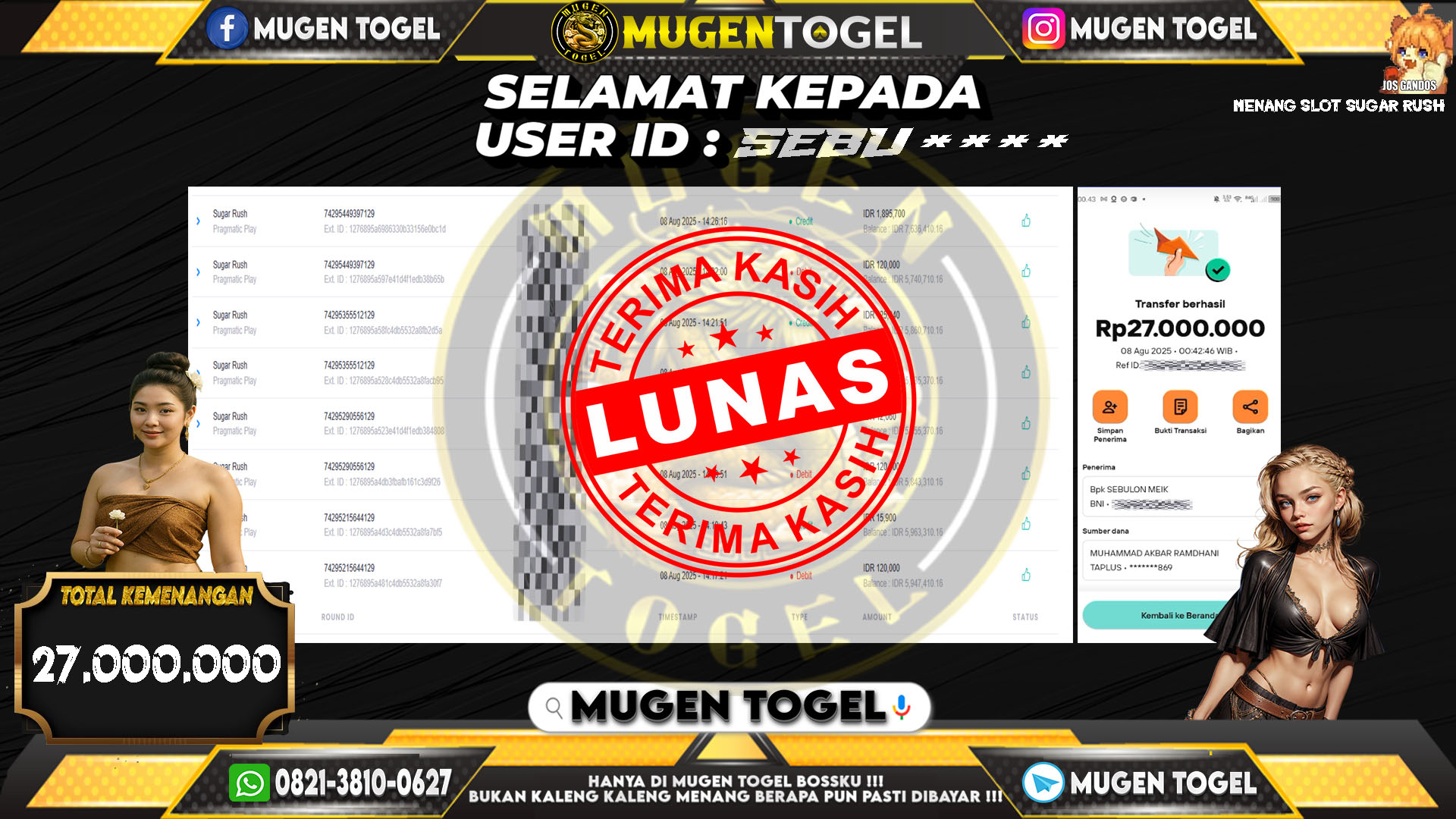 Selamat kepada SEBU****
