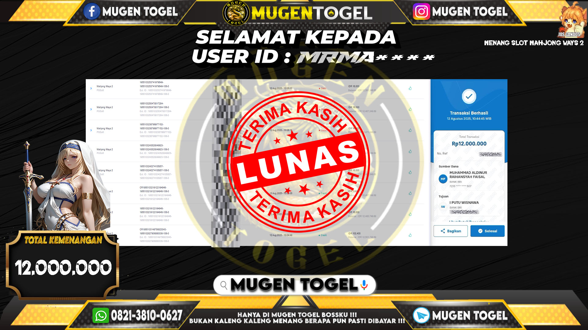 Selamat kepada MRMA****